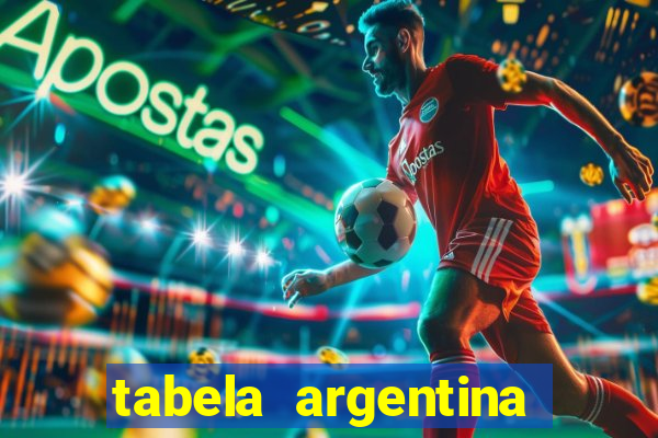 tabela argentina torneo betano